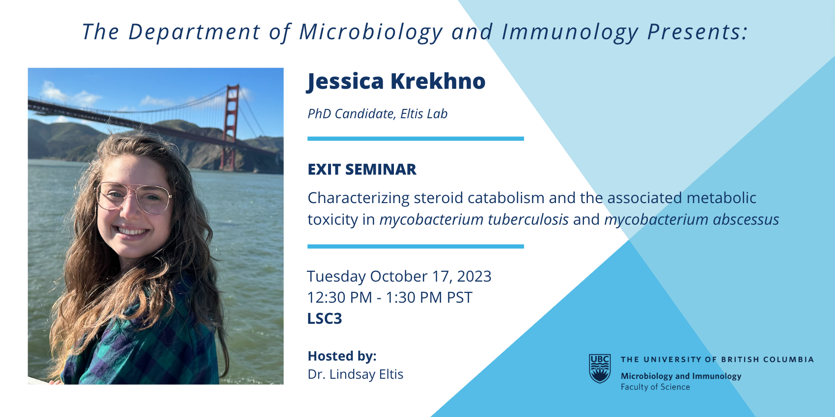 Poster promotion for Jessica's seminar 